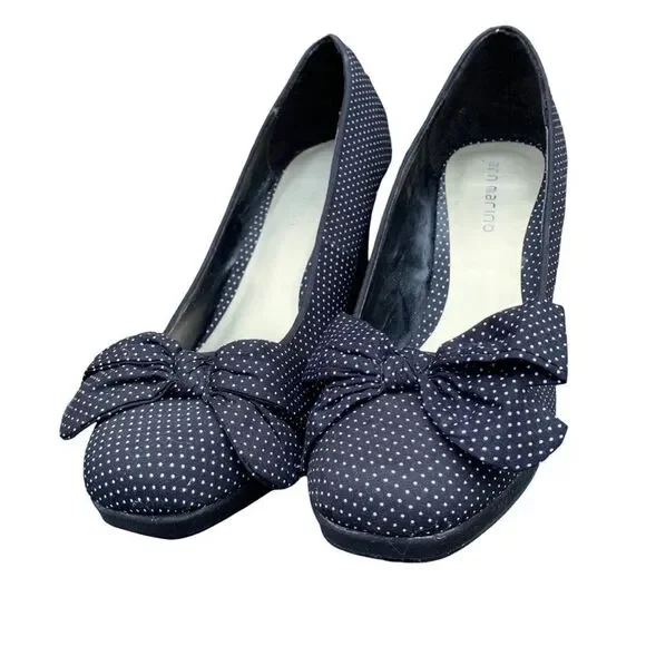 Polka Dot High Heels - Picture 6 of 13